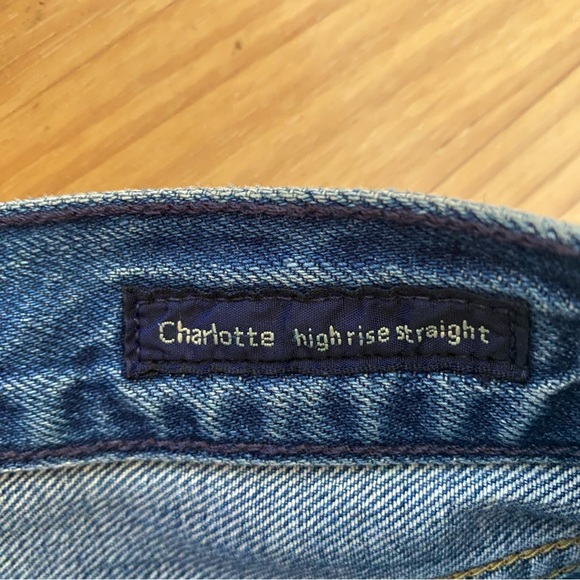 Citizens of humanity charlotte high rise straight jeans hold on indigo blue - Picture 13 of 16